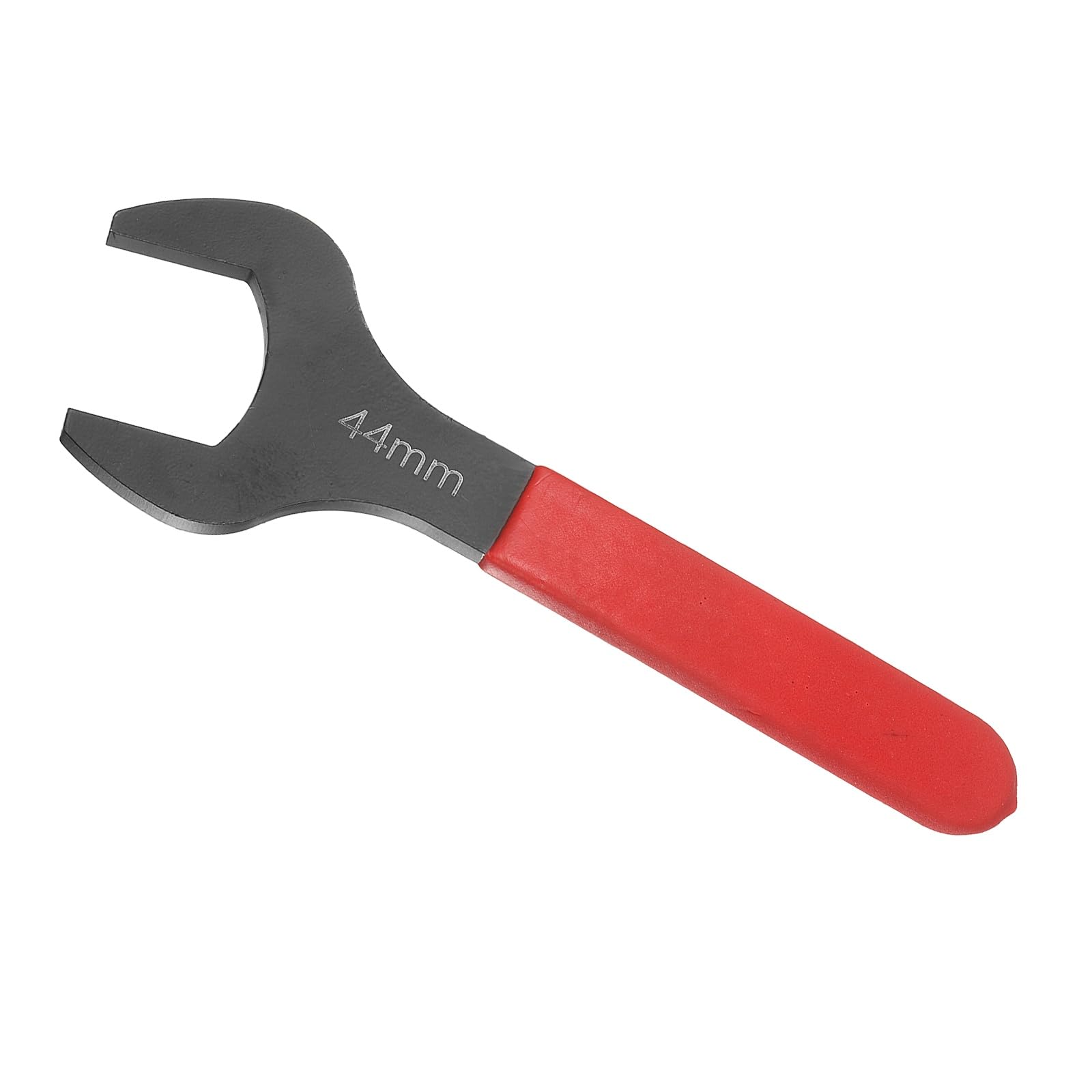 Awclub 44mm Open End Wrench, 15 Degree Offset Thin U-Shaped Spanner with Red Shank, Black Finish for Automotive Repair & Furniture Assembly