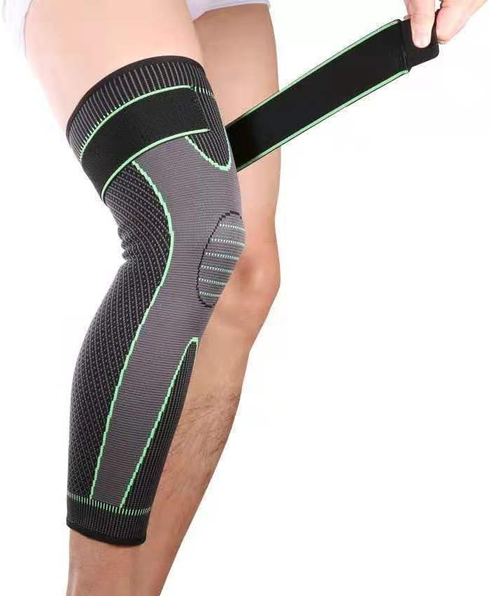 Compression Sleeve for Women, Knee Support Full Leg Sleeve Medium Size for Running Basketball Football, Stretch Long Compression Knee Pads for unisex Sports Protection Cycling Riding
