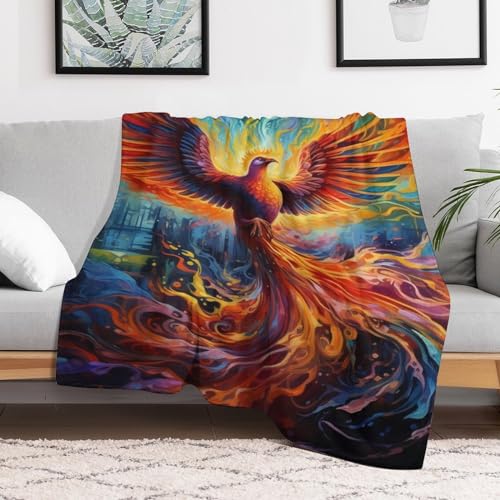 Couverture Phénix en flannel douce 180×200cm pour lit et canapé