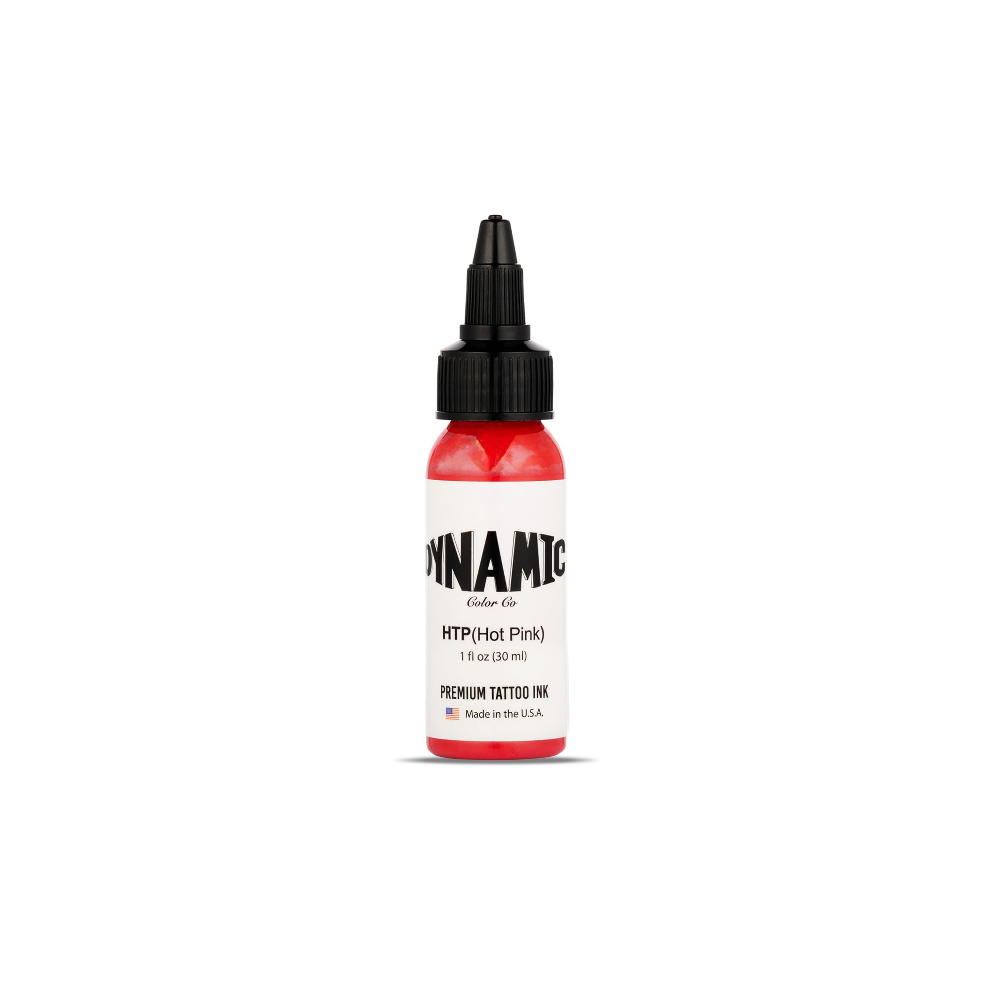 Dynamic Color Co. - Hot Pink Color Tattoo Ink, Long Lasting Vivid Color, Sterilized, Made in USA, Since 1990 (1 oz Bottle)