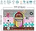 Back to 50's Sock Hop Photography Backdrop Vinyl 7x5ft for 1950s Rock Roll Party Banner Decorations Soda Shop Retro Dinner Time Prom Dance Photo Background Photo Booths Studio Props