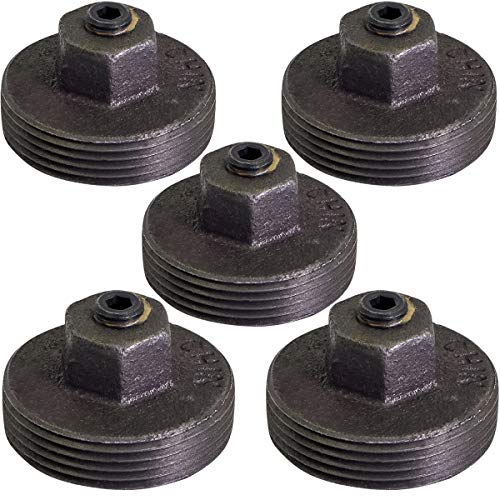 Image of Midline Valve HNQU1201-5 Meter Plug with Tap 1'' MIP Black Steel (5 Pack)