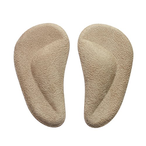 Arch Support Insoles Pu Gel Foot Massage Suede Insoles for Fallen Arches - 1 Pair