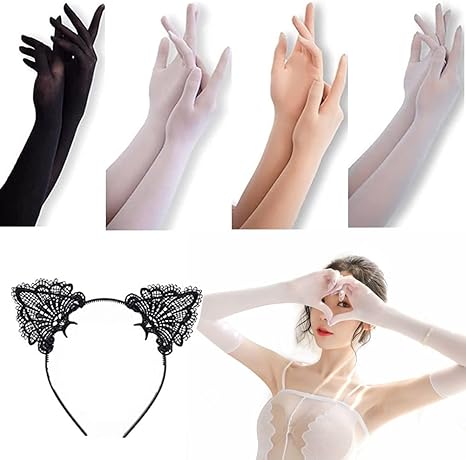 レア【美品】Mugler X  シアーメッシュロンググローブ XS レア【美品】Mugler X H&M シアーメッシュロンググローブ XS