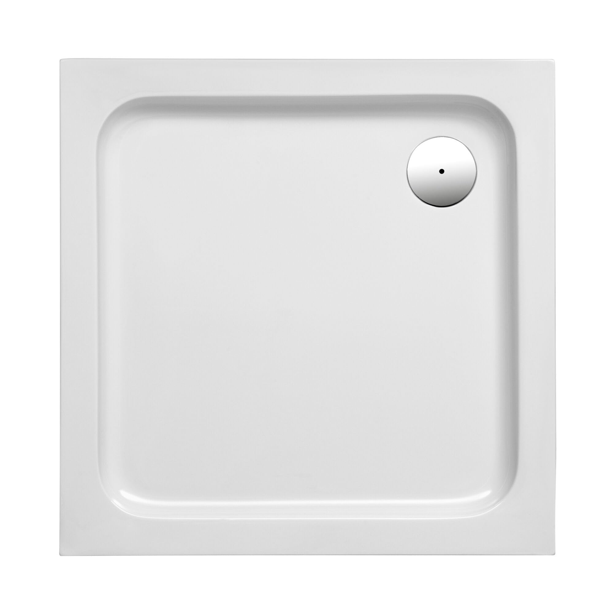 Schulte Duschwanne Cala 90x90 cm, quadratisch aus hochwertigem Sanitäracryl inkl. Wannenträger, Ab- und Überlaufschutz, Pflegeleicht und alterungsbeständig, Größe wählbar