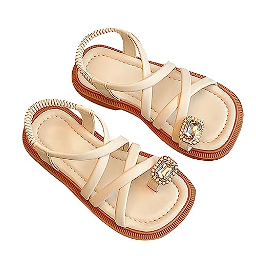 Leather Sandals for Girls Baby Girls Sandals Open Toe Cute No Heels Dress Sandals Strappy High Sandals for Girls