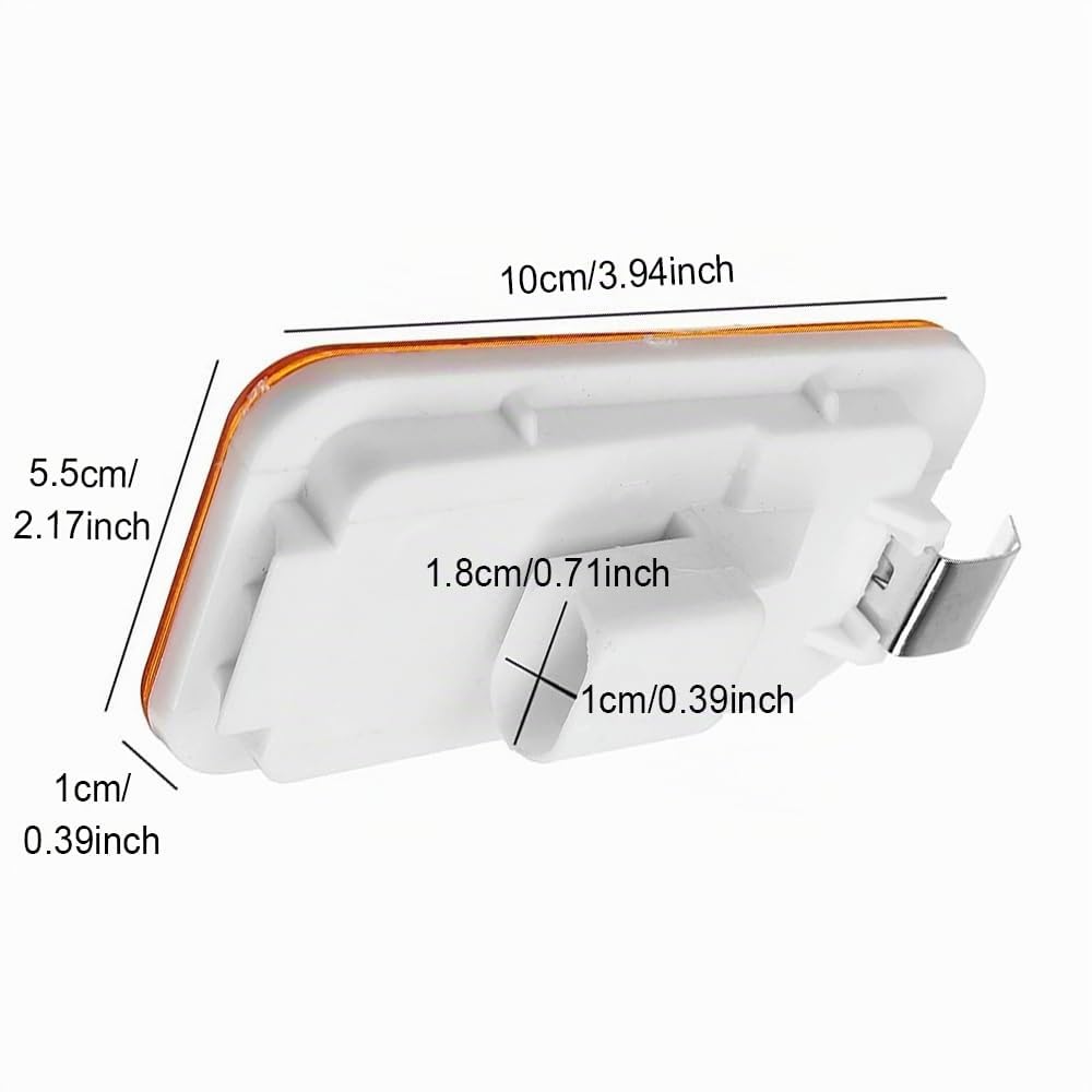 Baceyong Luce di posizione laterale a LED 24 V, 4 LED arancione, luci di avviso, 10 luci di posizione laterali 24 V 4 LED, adatto per la serie V01V0 FH/FM