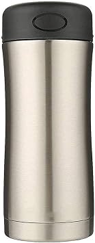 JYYBN Portable Thermos Cup Portable Water Cup, Coffee Travel Mug Wall Vacuum Insulated Stainless Steel Thermos Cup Splash Resistant Flip Cover Insulation Color B