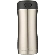 JYYBN Portable Thermos Cup Portable Water Cup, Coffee Travel Mug Wall Vacuum Insulated Stainless Steel Thermos Cup Splash Resistant Flip Cover Insulation Color B