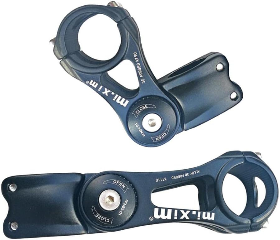 Adjustable Bike Stem Handlebar Riser - Easy Installation, Comfortable Cycling Posture - 90mm/110mm, 85 Degree - Universal Fit for, Road, BMX, Fixed Gear Bikes - 31.8x90mm