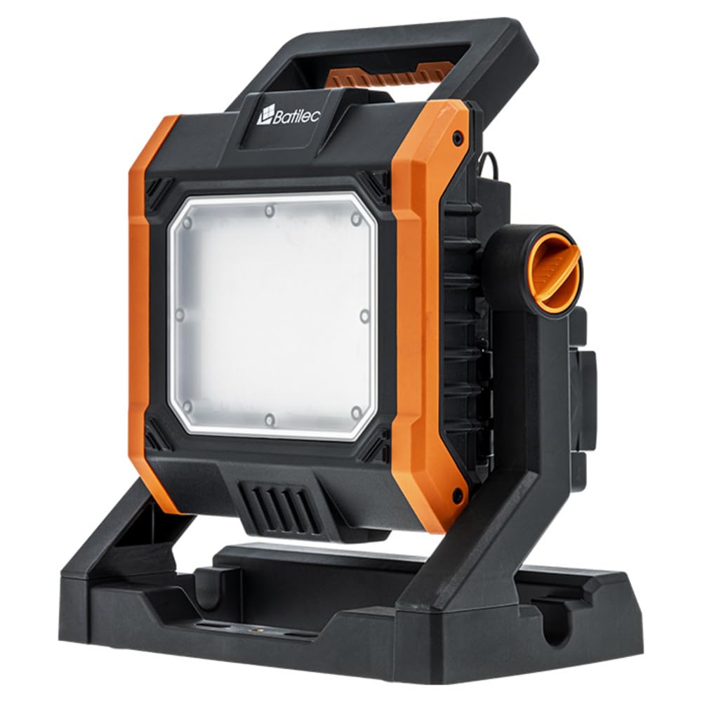 BATILEC - Projecteur De Chantier 4000 Lm - 5 Adaptateurs 18-20V