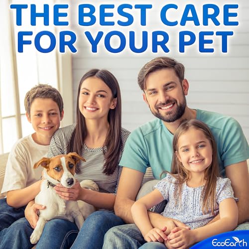 EcoEarth – Premium-Tierwischtücher für Hunde und Katzen – 6 Handschuhe – Einweg-Waschhandschuh für Bad und Pflege – Saubere Pfoten und Körper