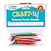 Baker Ross EF892 Colored Plastic Needles - Pack of 50, Kids Sewing Kit and Embroidery Kits for Beginners. Great for Kids Art Activities and Projects