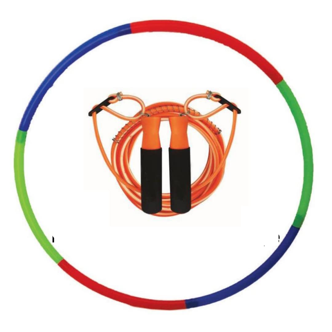 GKC Ultimate Fitness Combo of Hula Hoop Exercise Ring, Exercise Ring Collapsible Kids Hulpa, Hula Ring Exercise Ring and Adjustable Skipping Rope (B09MB2RNPC) Amazon Price History, Amazon Price Tracker