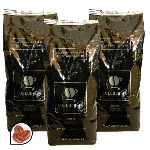 Caffè Macinato e in Grani Lollo Caffè 4Kg Grani Nero Espresso