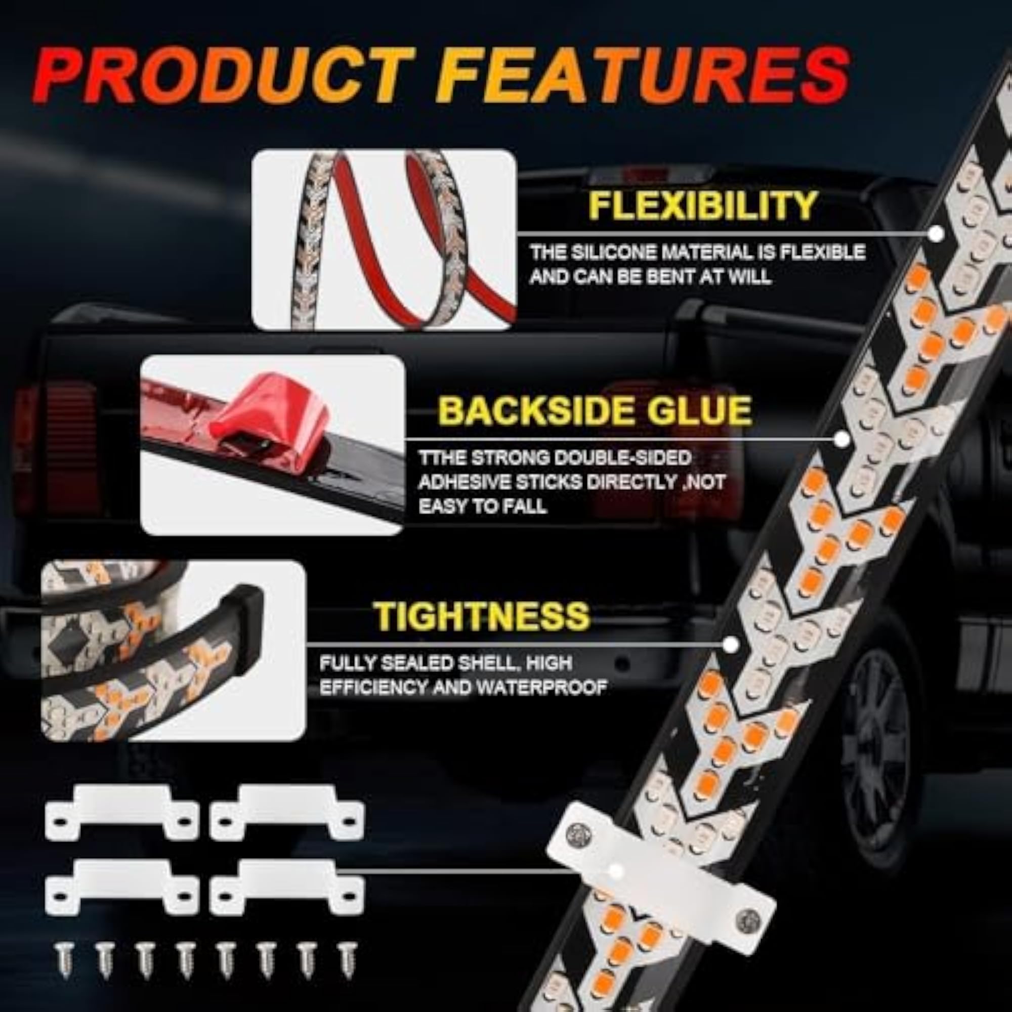 48 Inch Sequential LED Tailgate Light Strip
