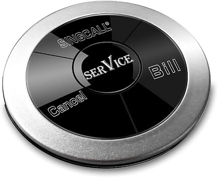 SINGCALL Wireless Kitchen Waiter Calling System, Table Paging System, for Restaurant Hotel Factory Office, Pack of 10 Pagers and 1 Receiver