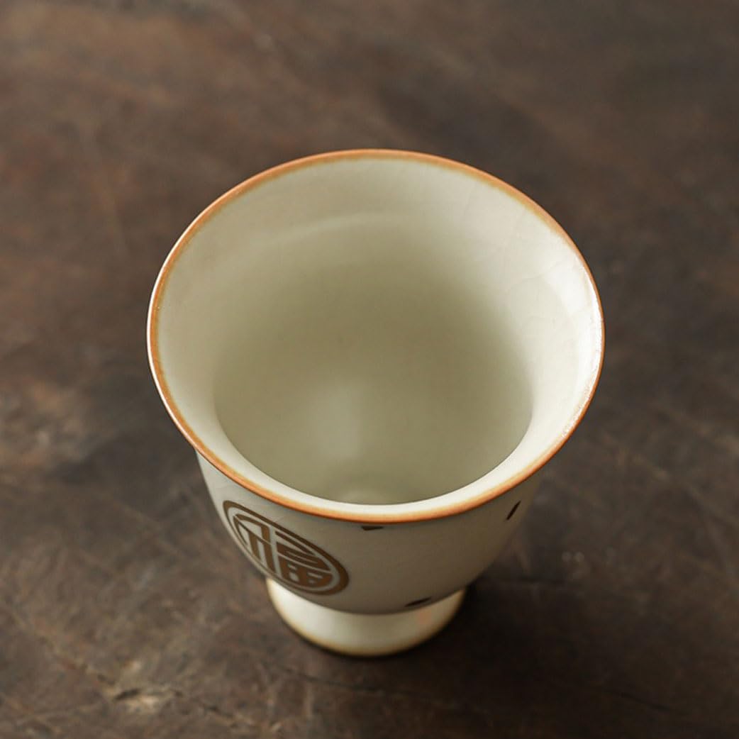 Ceramiczna filiżanka do herbaty biurowa filiżanka do herbaty kubek dla gospodarza ceramiczna osobista herbata picie pojedyncza filiżanka do herbaty retro prosty zestaw do herbaty kubki do