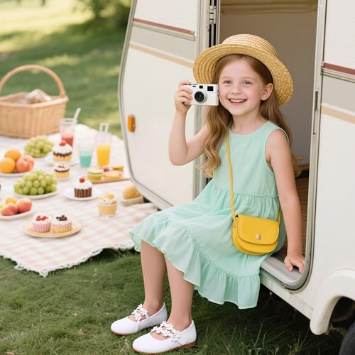 Kiderence Little Toddler Girls Dress Shoes Ballerina Ballet Flats Kids Mary Janes2