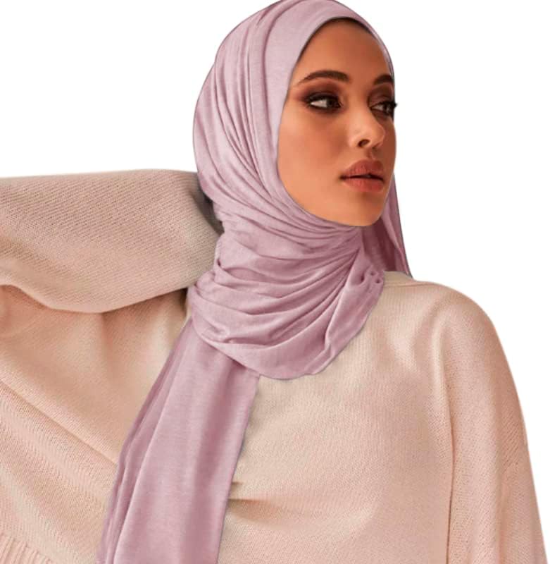 ANKOMINA Women Soft Cotton Muslim Jersey Hijab Head Wrap Scarves Fashion Long Scarf Shawls - Image 2