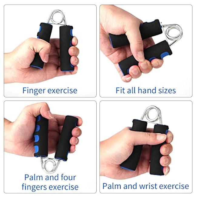 Hand Grips for Strength Training,Soft Foam Hand Workout Grippers, Strengthen Hand Grip Exerciser,2 Pack