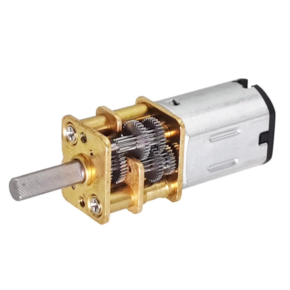 37GA-520 12V 37mm 5rpm Redüktörlü DC Motor Metal Dişli Yüksek Tork