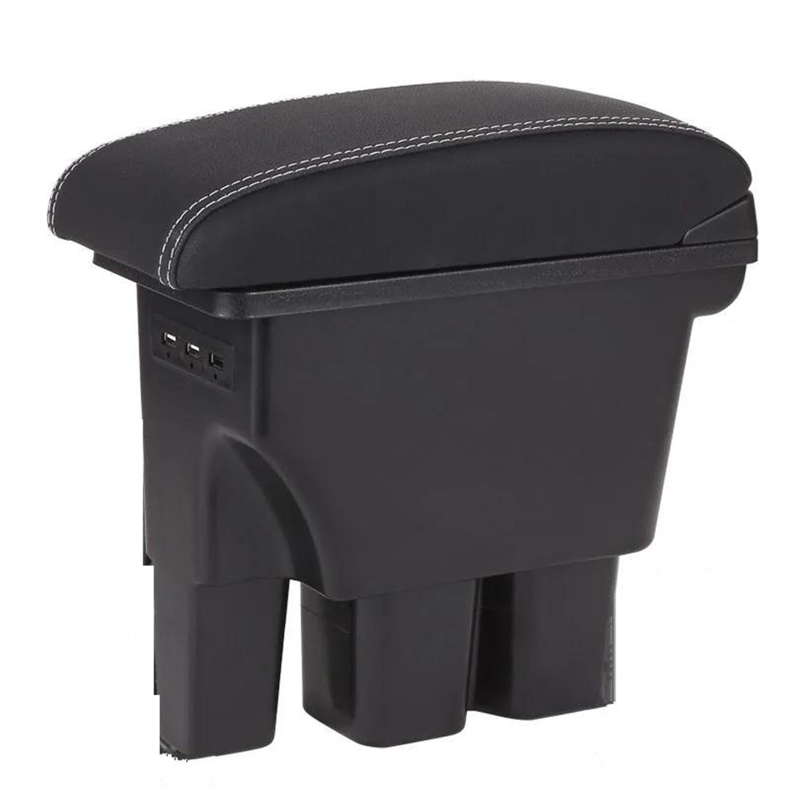 NMJLQW Storage Rack Armrest Box Car Armrest 2018-2023 Storage Box Retrofit Interior Details Car Accessories For Jimny JB74(B3 Black corium)
