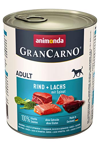 animonda Gran Carno adult Hundefutter, Nassfutter für erwachsene Hunde, Herzhafte Variation, 6 x 800 g