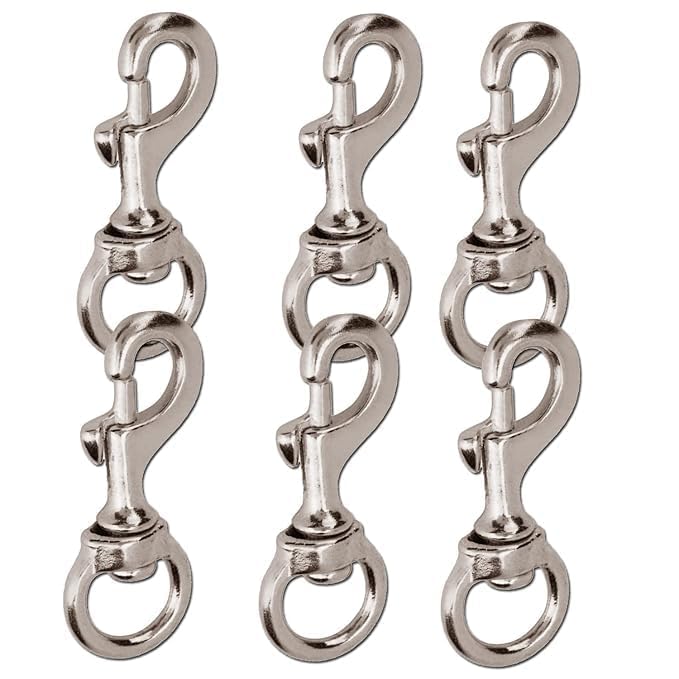 Heavy Duty Swivel Snap Hooks – Strong & Reliable 3" Metal Clips for Secure Attachment, Easy 360° Swiveling, Outdoor, Flagpole, Pet Leash & Equipment Use (45g, Pack of 6)-picture-19