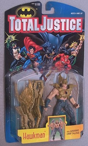 TOTAL JUSTICE BATMAN:HAWKMAN ACTION FIGURE