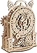 UGEARS Vintage Alarm Clock 3D Puzzle - Wooden Model Kit for Adults to Build - Mechanical Model Desk Clock Making Kit - 3D Jigsaw Puzzle Wood Toy Clock - DIY Brain Teaser Puzzle Construction Set