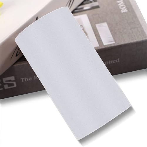LUO YIYI Papel tapiz esmerilado autoadhesivo blanco, borde de pared, impermeable, fácil de aplicar, azulejos de cocina y baño, 3.9 x 393 pulgadas