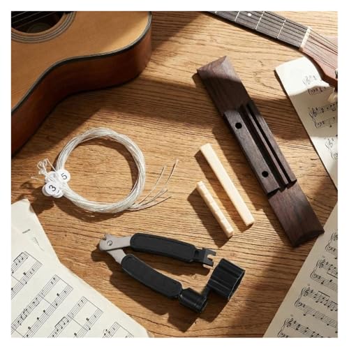 Sillet guitare classique cassé ? Solution combo avec cordes neuves et outil de rechange