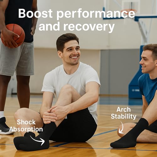 UOG (United One Foot Pain Relief Socks. Heel Pain, Plantar Fasciitis, Arch Pain, Cold Feet, Calf Cramps. Made in the USA.3