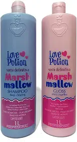 Love Potion Escova Progressiva Semi Definitiva Marshmallow para Cabelos Ondulados e Cacheados