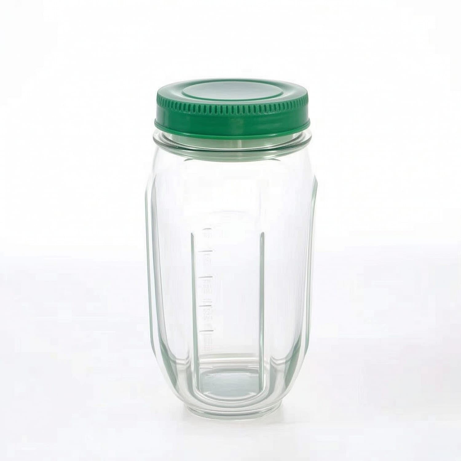 BPAsafe Salad Jar with Compartment Stain-Resistant Food Container Clear Dishwasher-Safe for Meal Preppers, Commuters, Office, Green-image-22