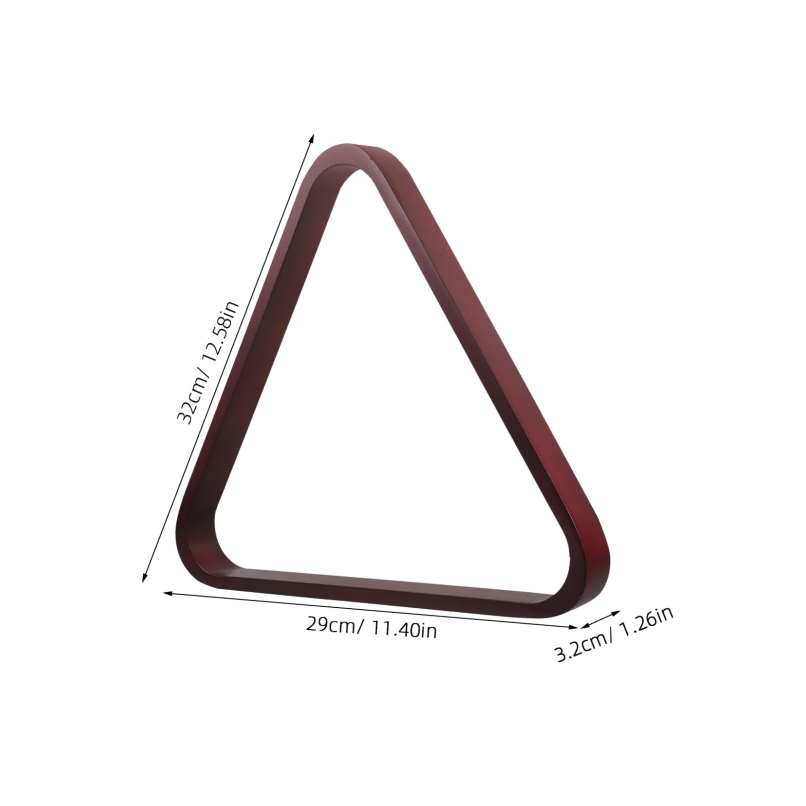 GRIRIW Pool Ball Triangle Rack Solid Wood Billiard Ball Holder for Balls Versatile Snooker Fixing Rack for Home and Club Use Durable and Precision Design for Reliable Setups