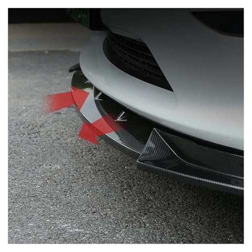 Deflector de parachoques Tesla Modelo Y, alerón de labio y protector delantero. 5