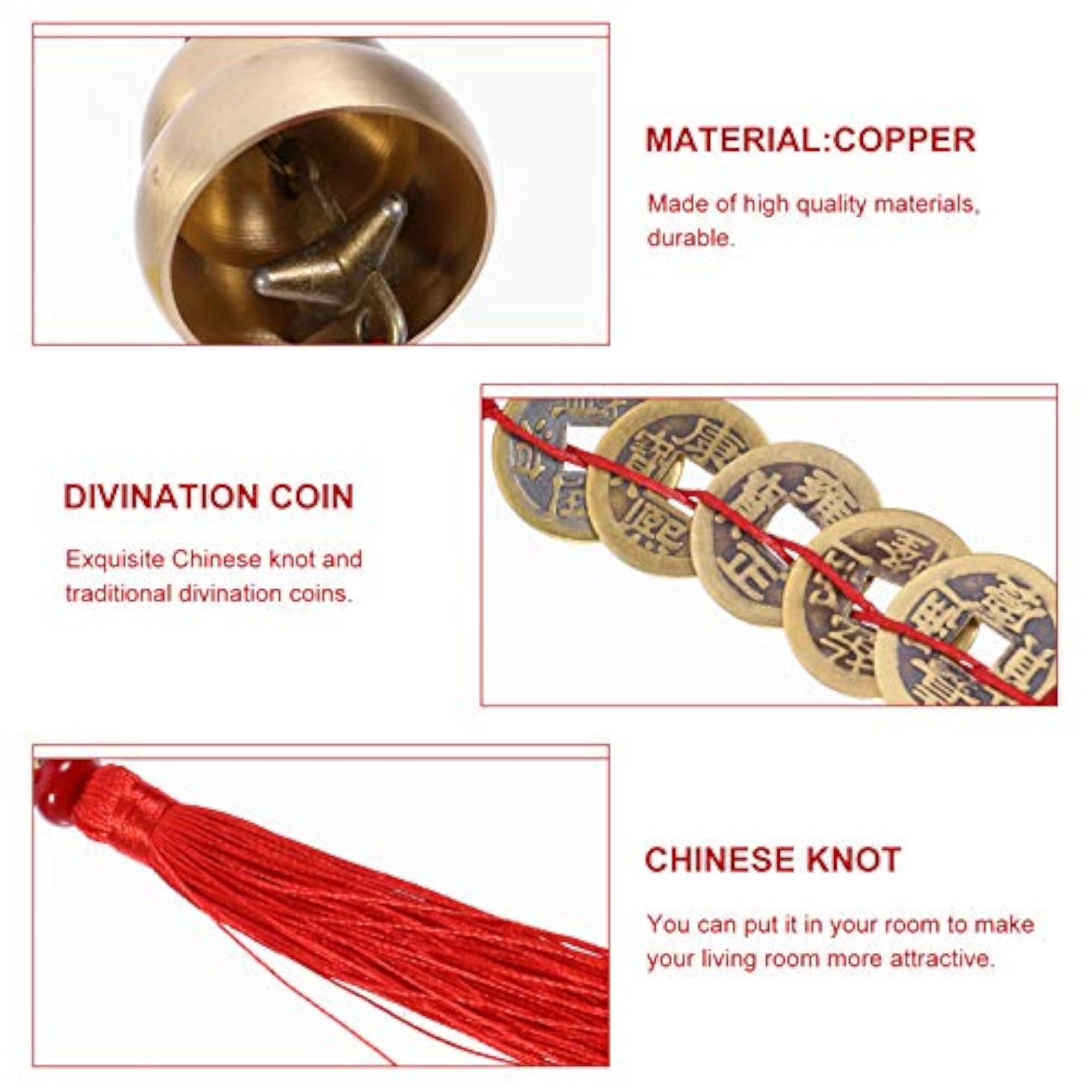 Chinese Feng Shui Bell for Wealth and Success