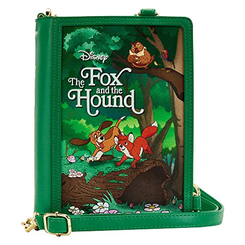 Loungefly Disney Fox and the Hound Classic Books Convertible Crossbody Purse