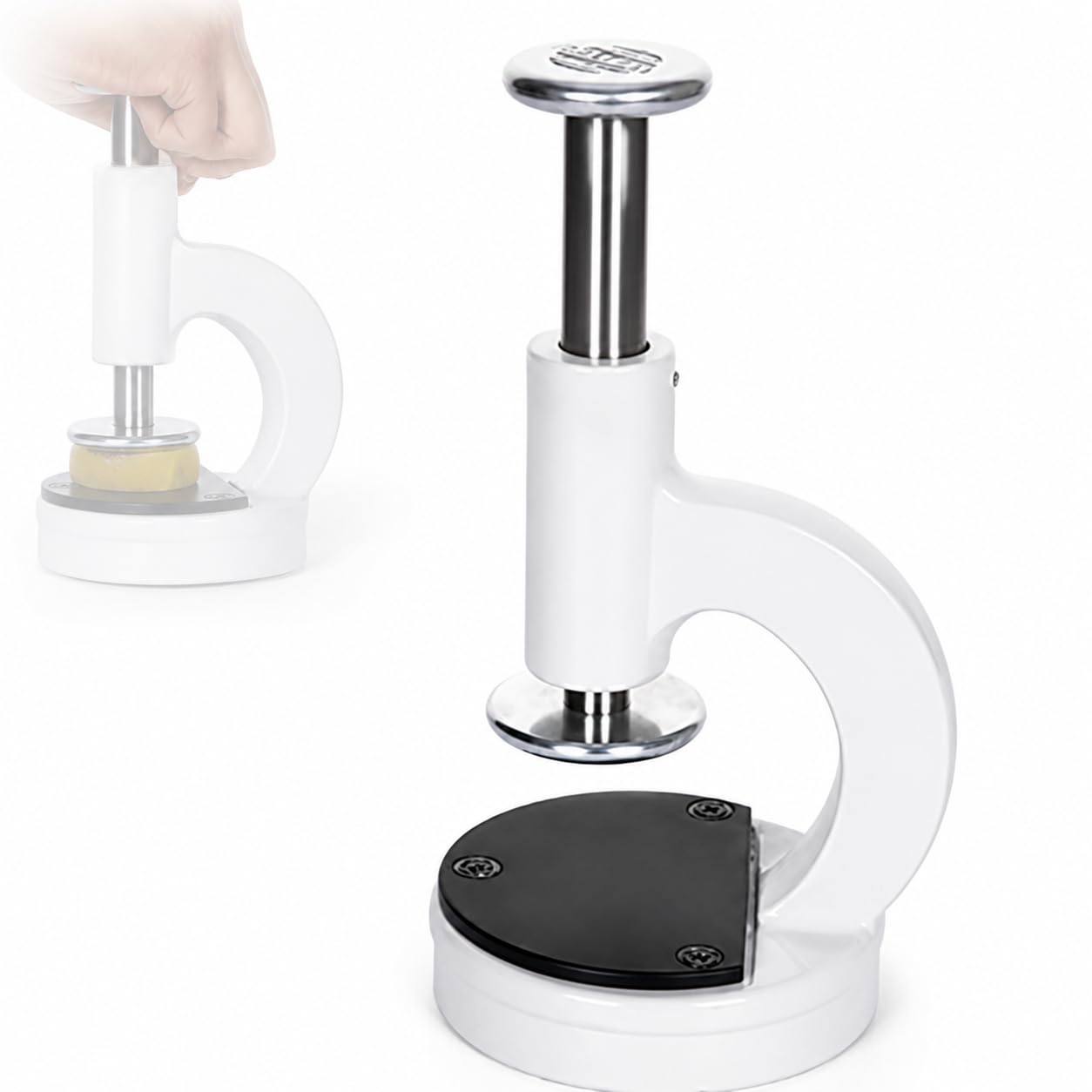 AMQYDT Microscope Sample Flattening Device, Metallographic Specimen Press Machine with ≤0.5mm Accuracy, High Precision Specimen Leveling Tool for Slicing Analysis, Laboratory