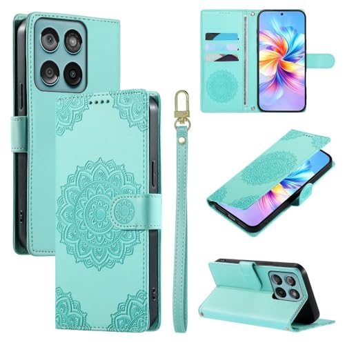 Housse Oppo Reno 12 Pro 5G vert menthe parfaite pour simplifier vos sorties et voyages