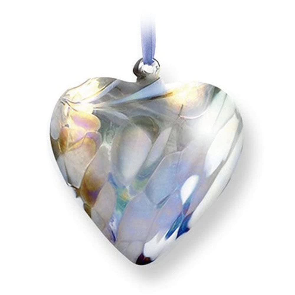 Nobile Glassware Birth Gem Glass Heart - April