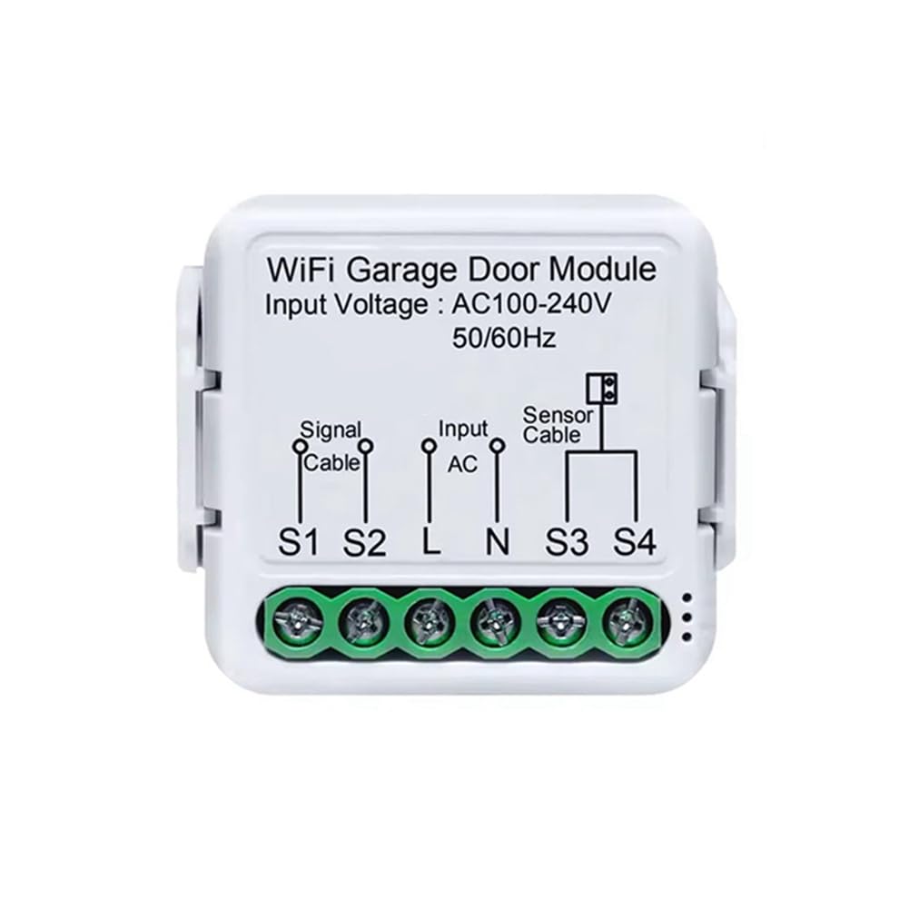Aundhegrtt As Shown Wifi For Garage Door Opener Controller Tuya Technology- Supports App& Voice Remote Control, Rolling Switch Module Included