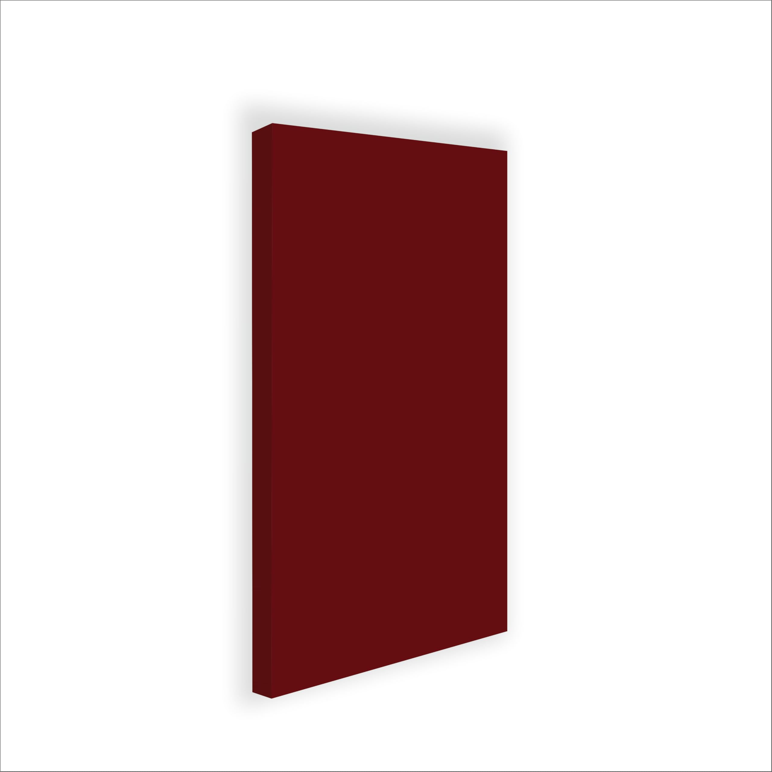 Pannelli fonoassorbenti Decorativi per Pareti, Pannelli Fonoassorbenti Soffitto, pannelli acustici alte prestazioni 124x64x5 Cm (Rosso)