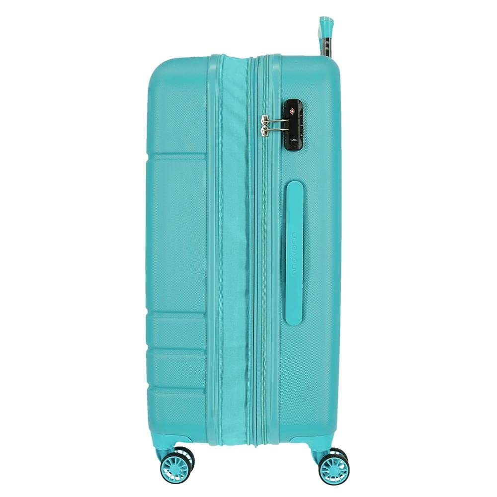 Movom Galaxy, walizka kabinowa, zestaw walizek, wykonana z tworzywa ABS, mocnego i lekkiego materiału, boczny zamek szyfrowy na walizce dla bezpiecznej podróży, turkusowy, Duża walizka