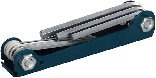 Miniatura 3 de Utoolmart Juego de llaves hexagonales, llave hexagonal métrica 8 en 1, llave combinada plegable para herramienta de reparación