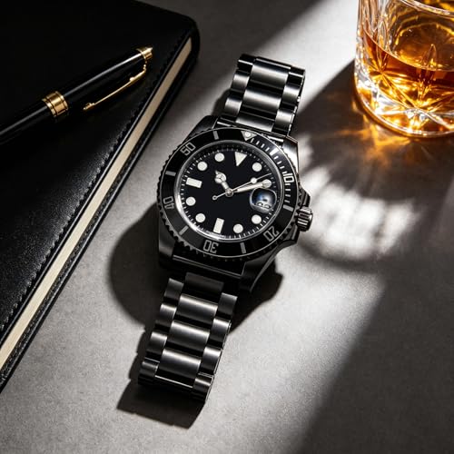 Image of BINLUN Stainless Steel Watch Band Replacement Brushed Finish Metal Watch Straps for Men and Women 20mm /22mm /24mm