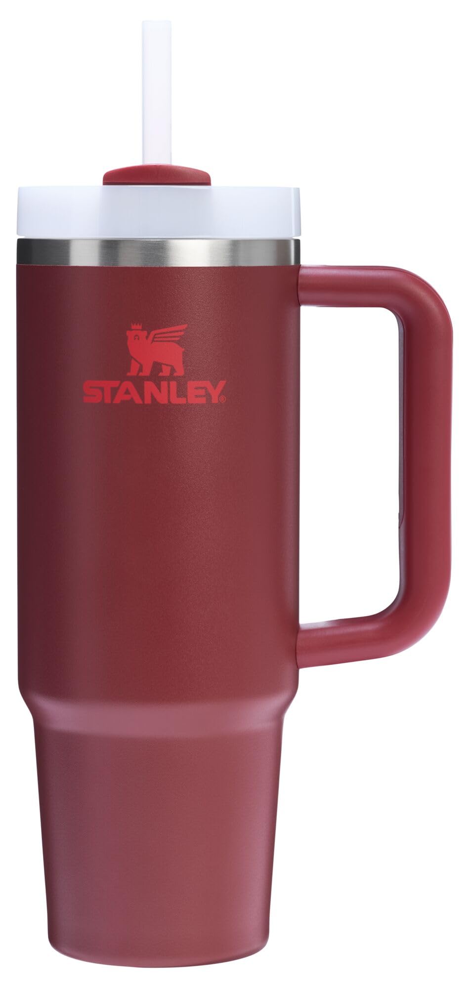 STANLEY Quencher H2.0 Tumbler with Handle and Straw 30 oz | Flowstate 3-Position Lid | Cup Holder Compatible for Travel | Insulated Stainless Steel Cup | BPA-Free | Cranberry