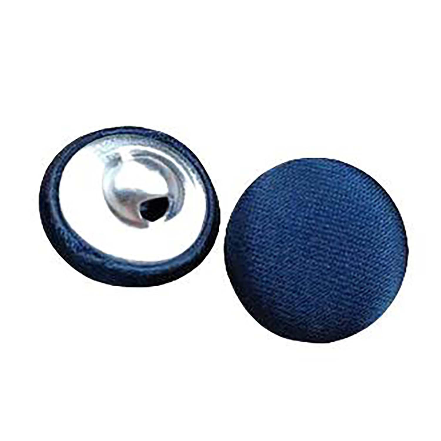 20 Pcs Satin Covered Metal Shank Buttons Cloth Buttons for Wedding Dress Tuxedo Suits